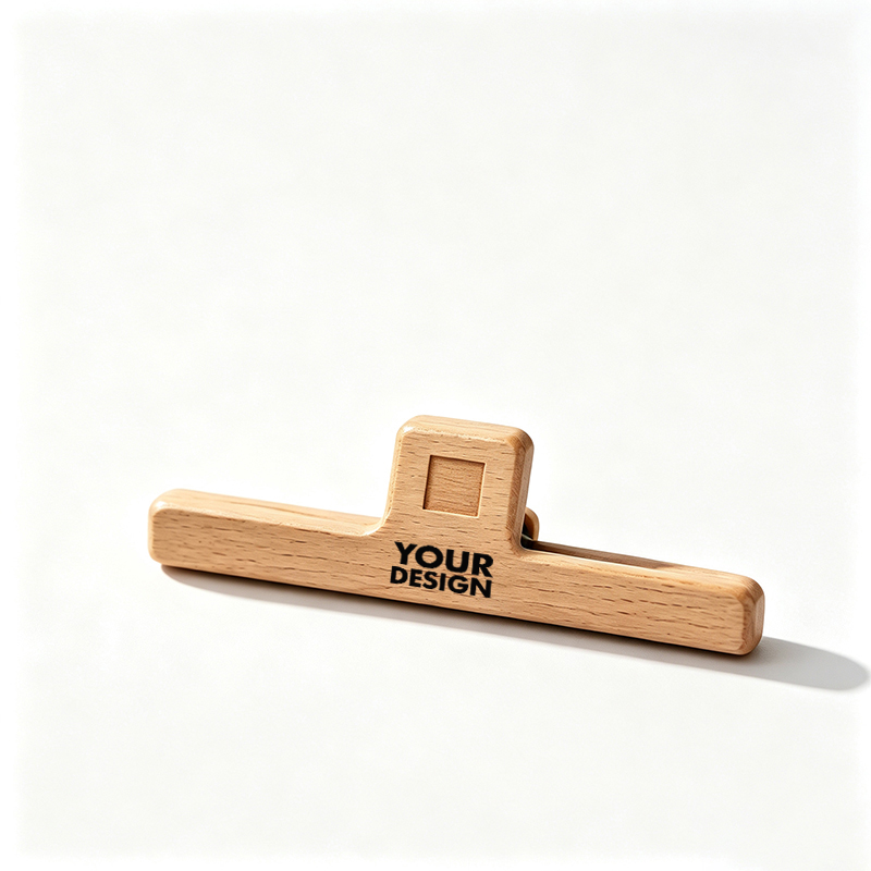 Custom Beech Wood Food Bag Sealing Clip