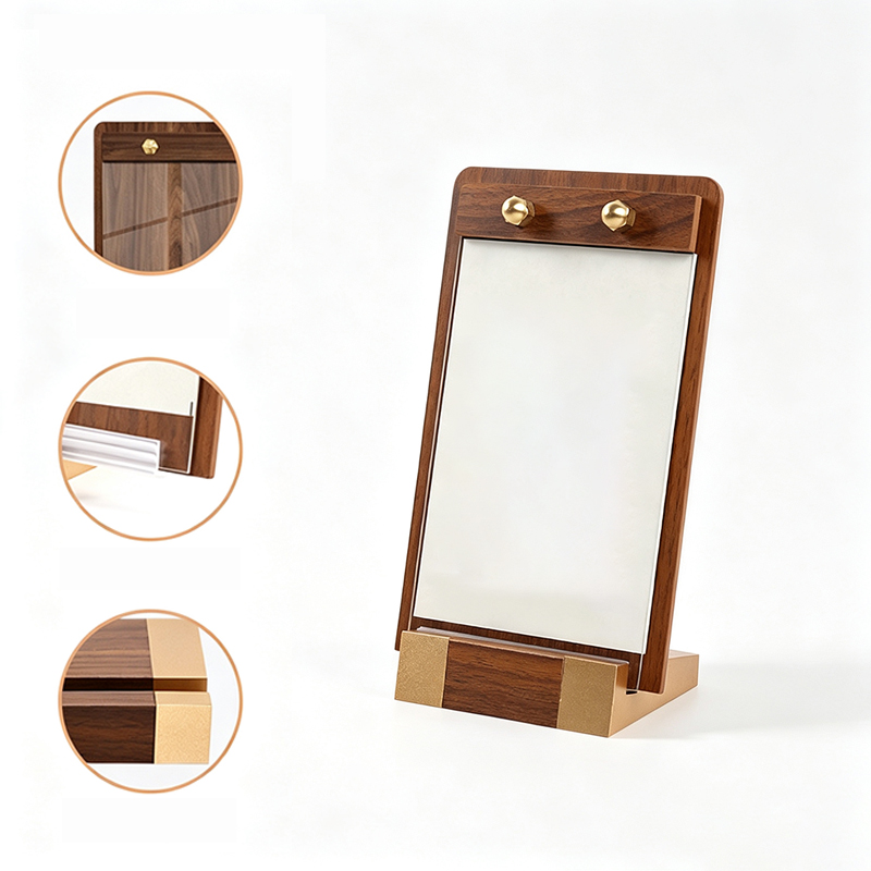 Custom Walnut Wood Table Sign Holder1
