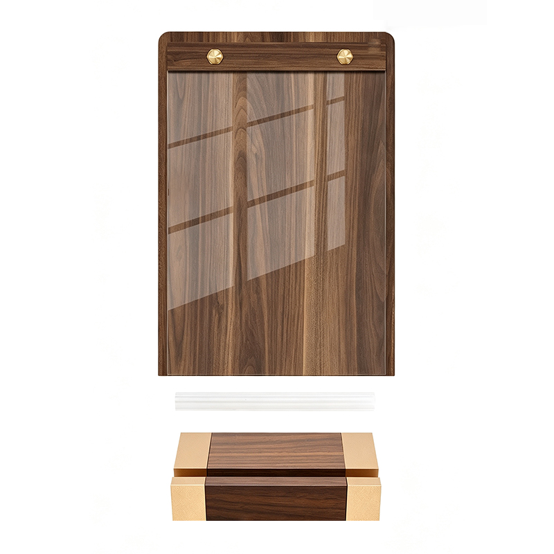 Custom Walnut Wood Table Sign Holder2