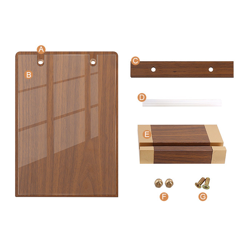 Custom Walnut Wood Table Sign Holder3