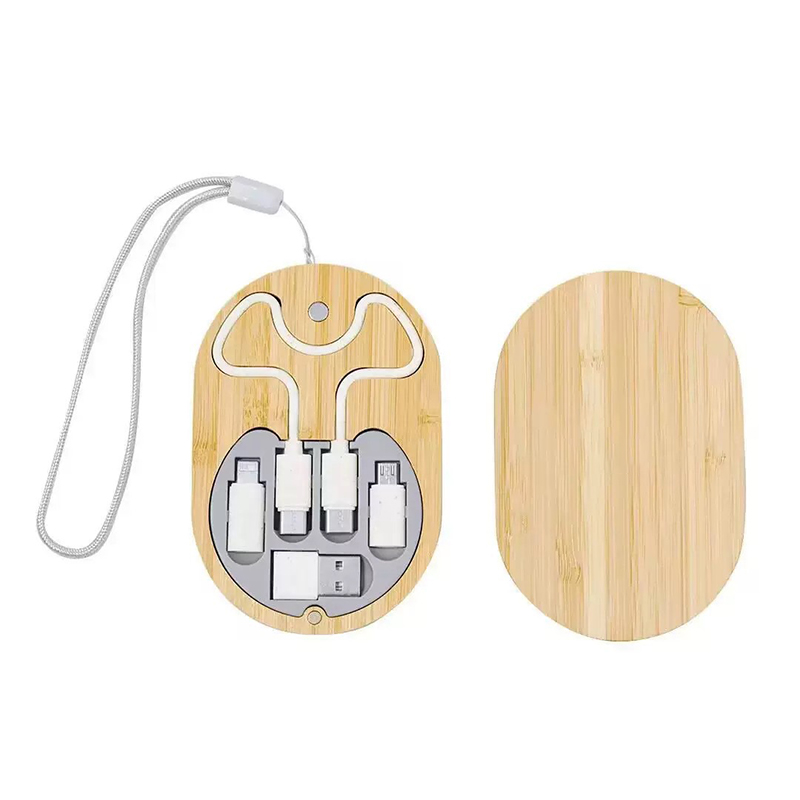 Custom Bamboo 5 in 1 Fast Charging Cable3