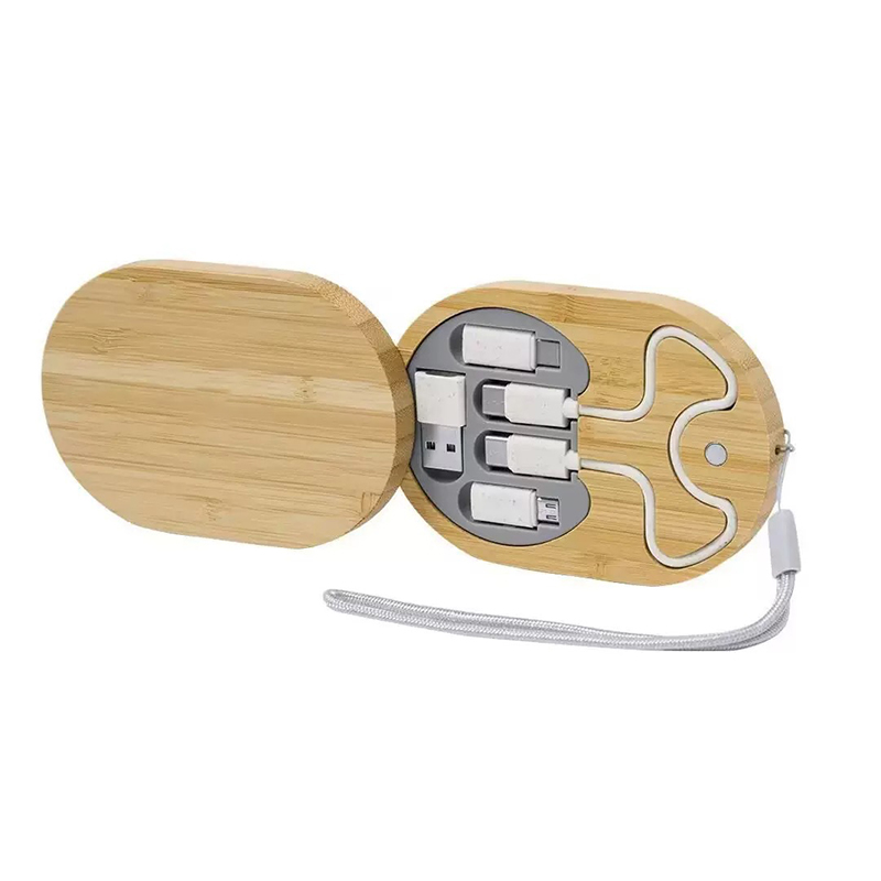 Custom Bamboo 5 in 1 Fast Charging Cable2