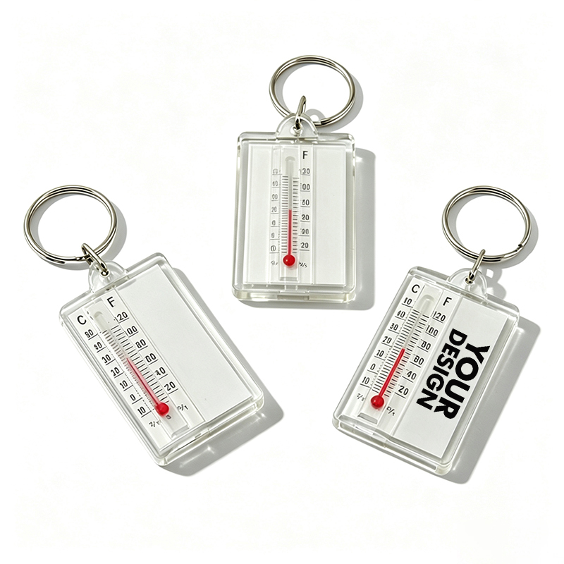 Custom Acrylic Thermometer Keychain
