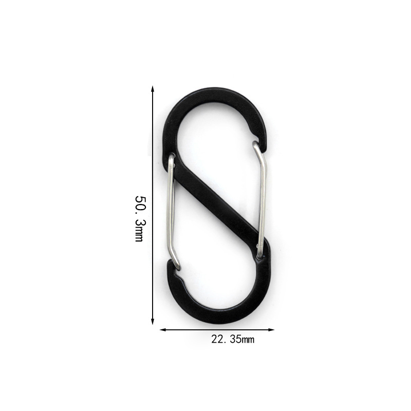 Aluminum Alloy 8 Shaped Carabiner Hook3
