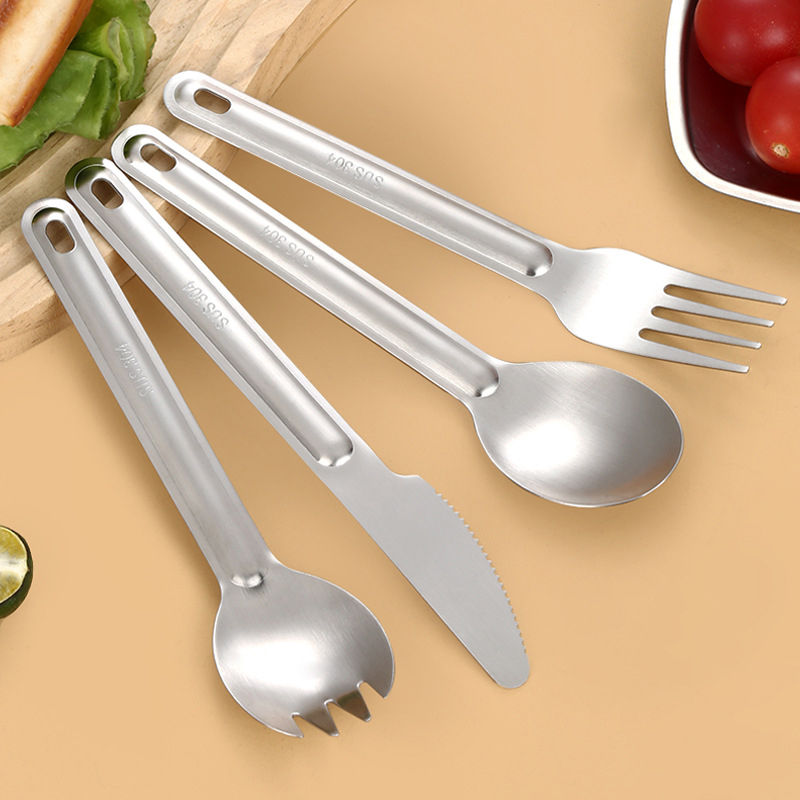 Portable Camping Cutlery Set With Pouch1