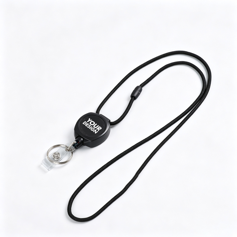 Retractable ID Badge Holder With Lanyard