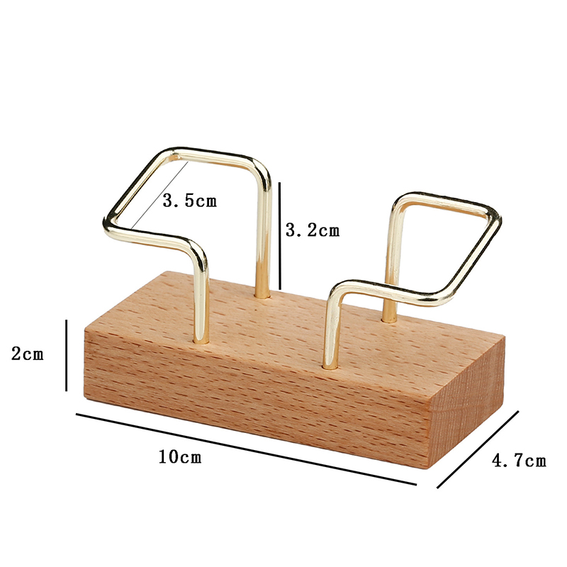 Custom Beech Wood Business Card Holder2