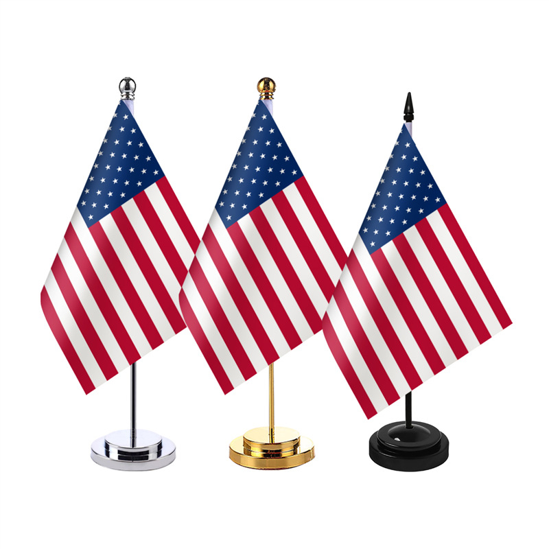 Custom National Desktop Flag Stand3