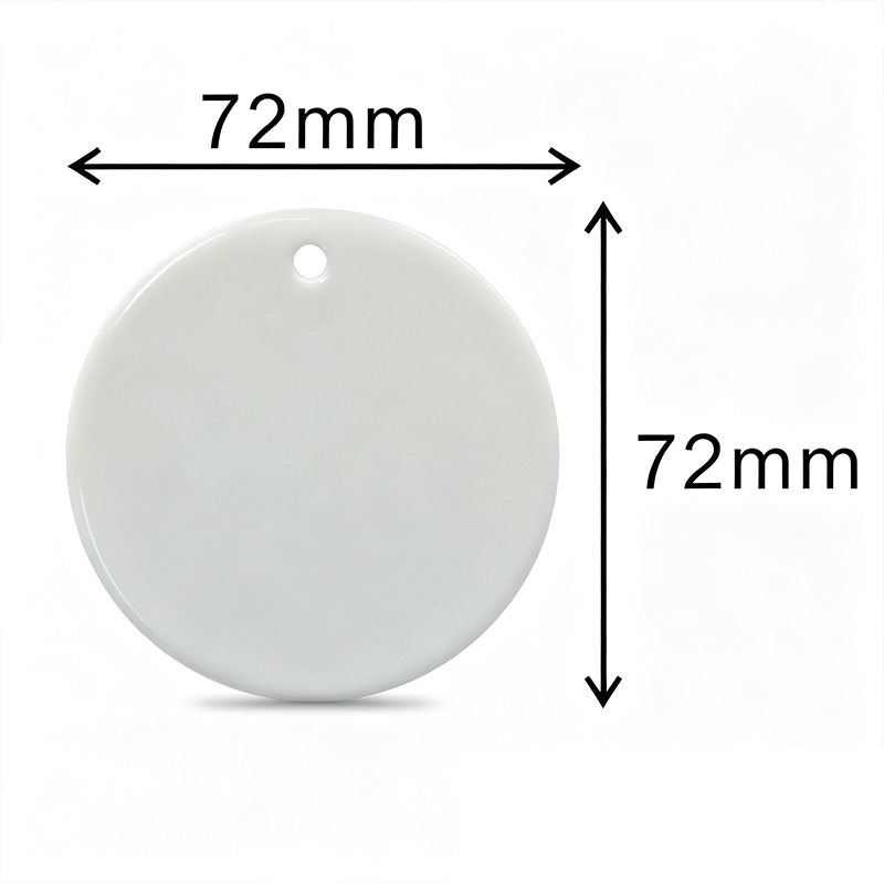 Custom Round Ceramic Christmas Ornament1