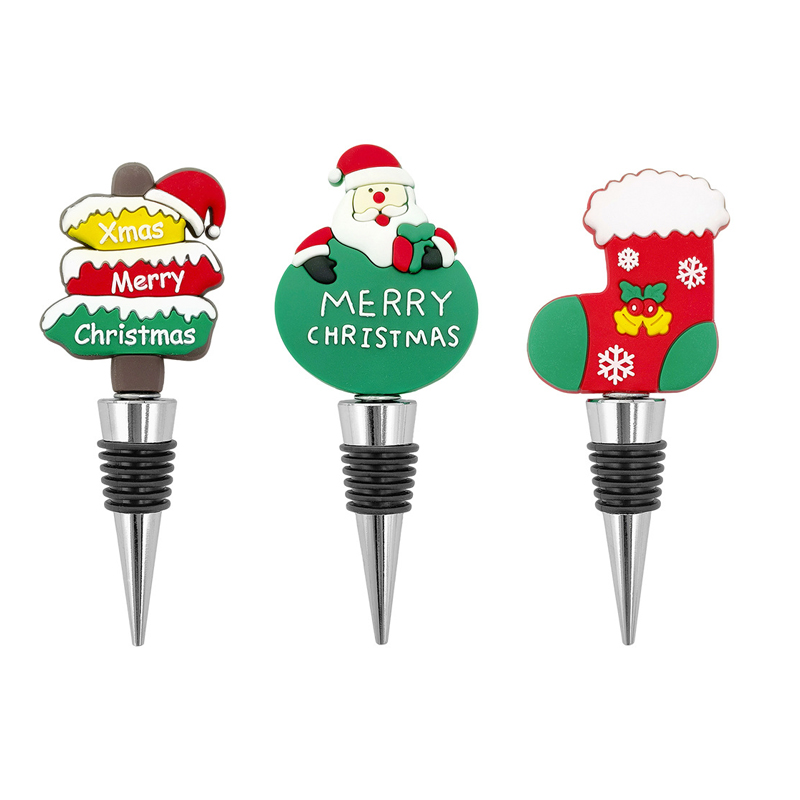 Custom Christmas Stocking Wine Bottle Stopper