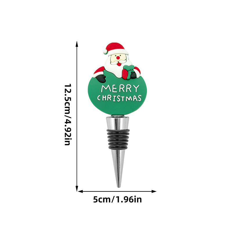 Custom Christmas Stocking Wine Bottle Stopper1