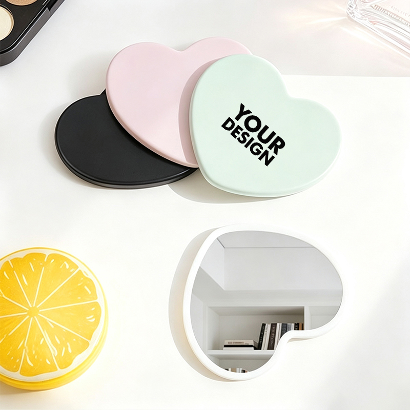 Custom Heart Shape Makeup Mirror