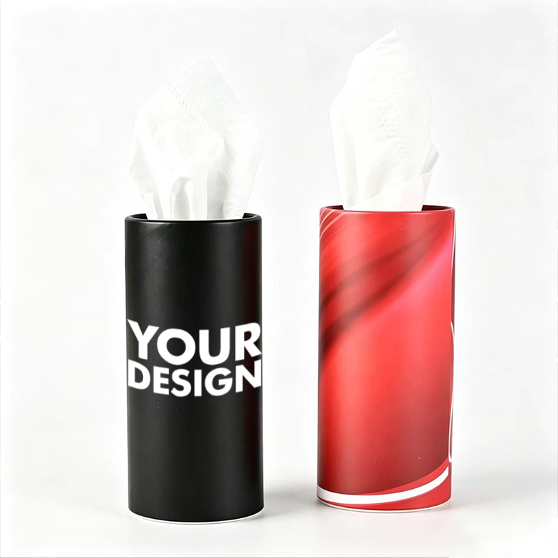 Custom Cylindrical Car Tissue Holder