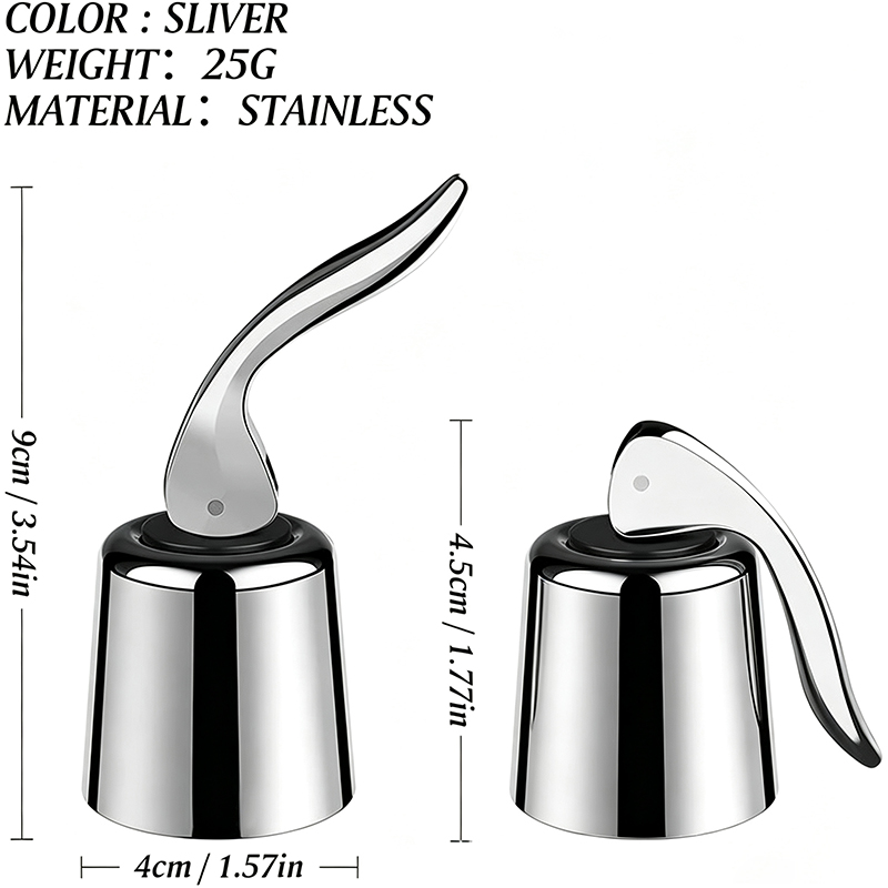 Stainless Steel Wine Stopper1