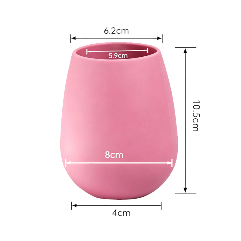 12oz Eggshell Red U Wine Glass2