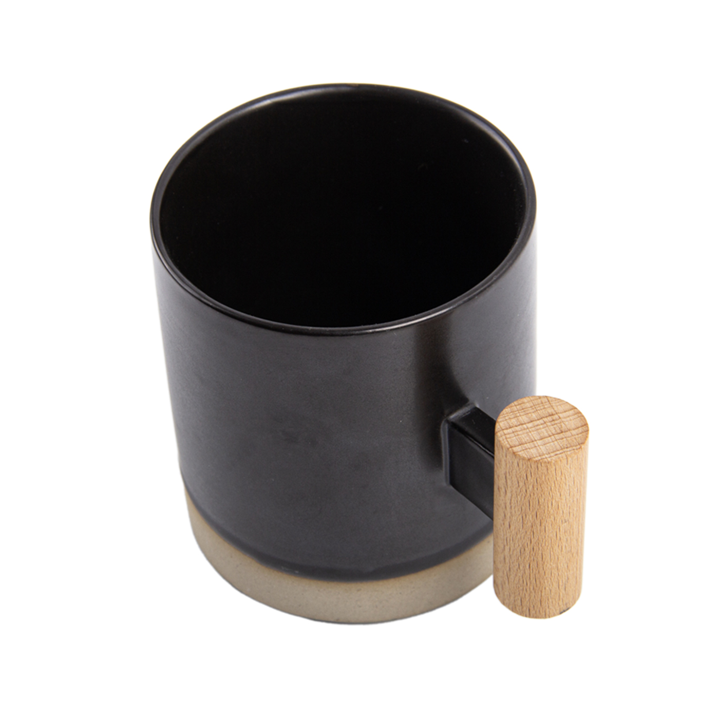 Custom 13 oz. Wooden Handle Ceramic Mug2