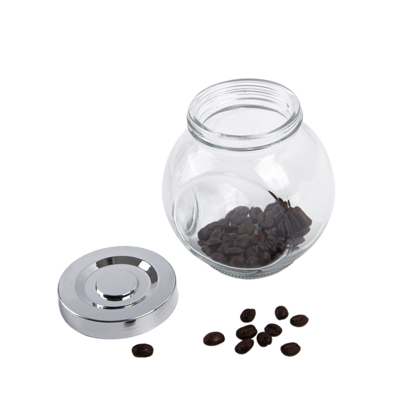 6 oz. Flat Drum Glass Jar1