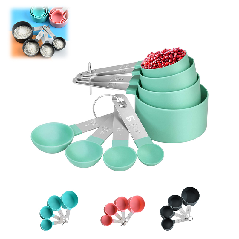 8 Pcs Stainless Steel Measuring Spoon Set