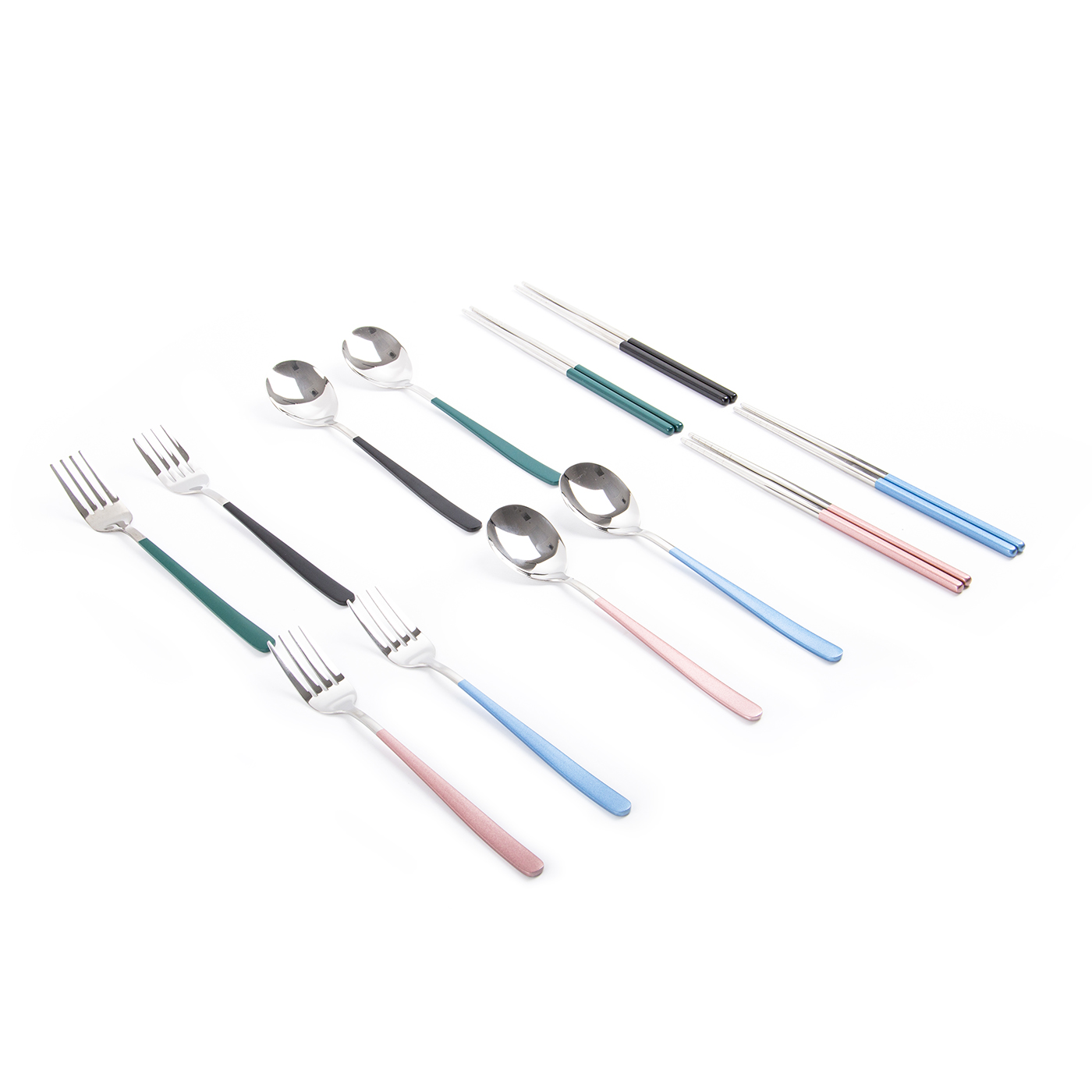 3Pcs Chopstick Fork Spoon Set1