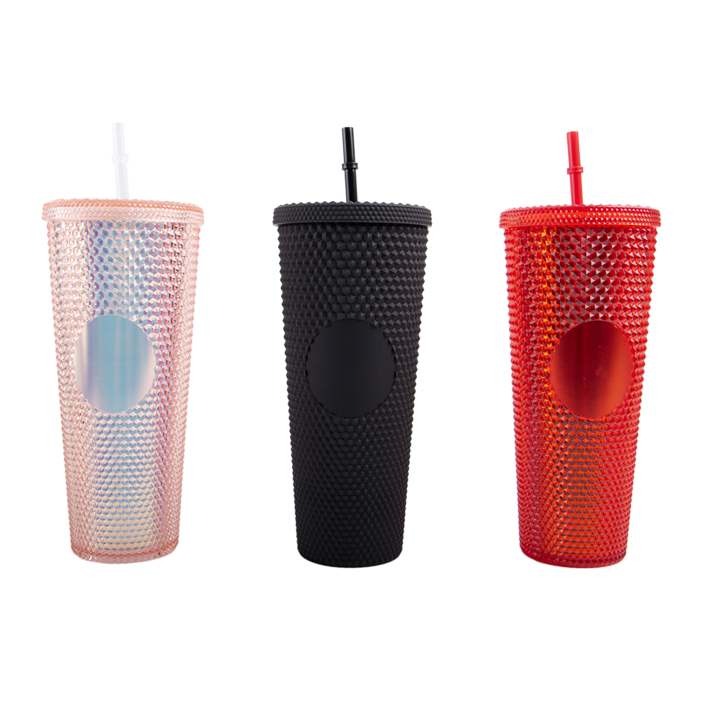Studded Tumbler With Straw1