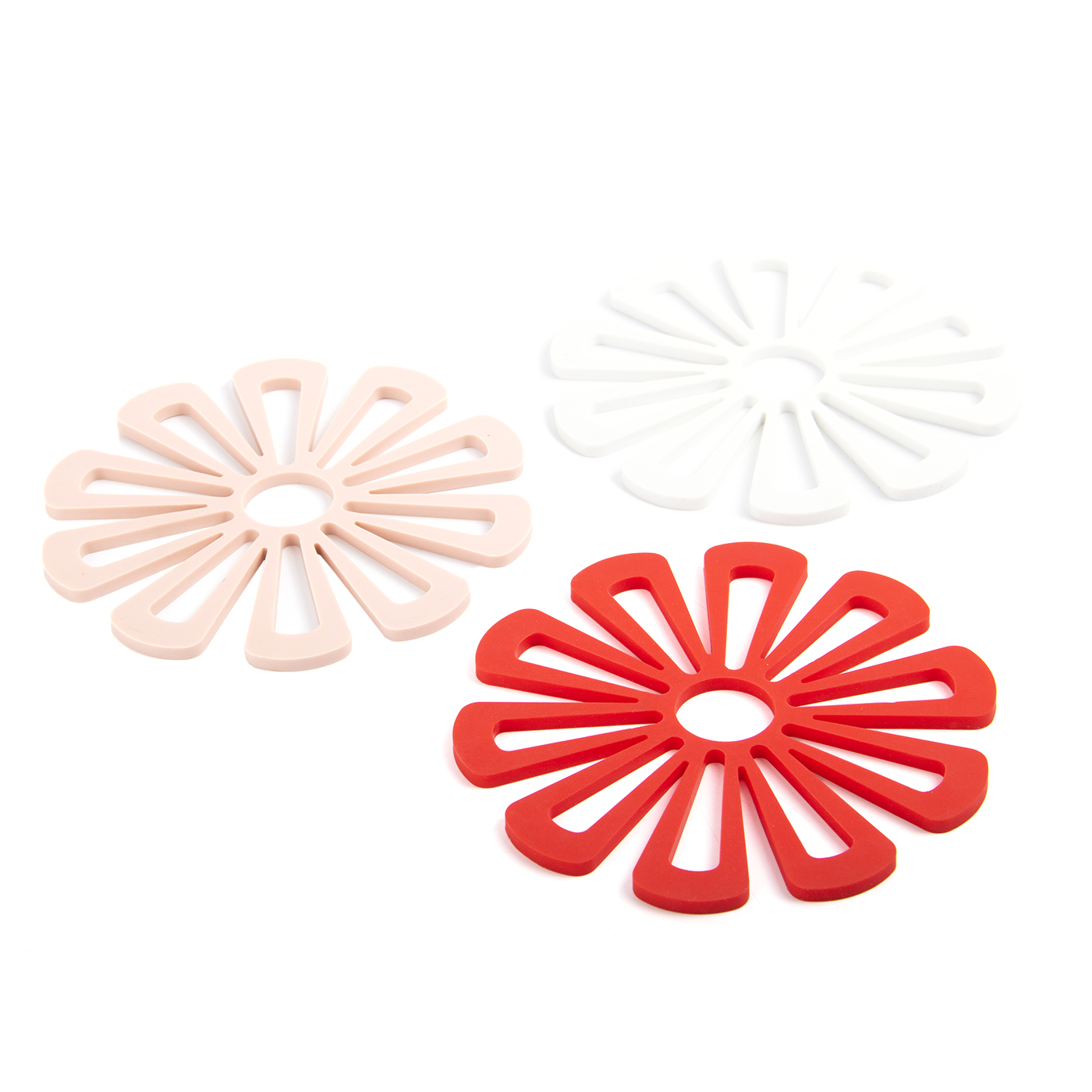 Silicone Anti Scald Flower Shaped Coaster1