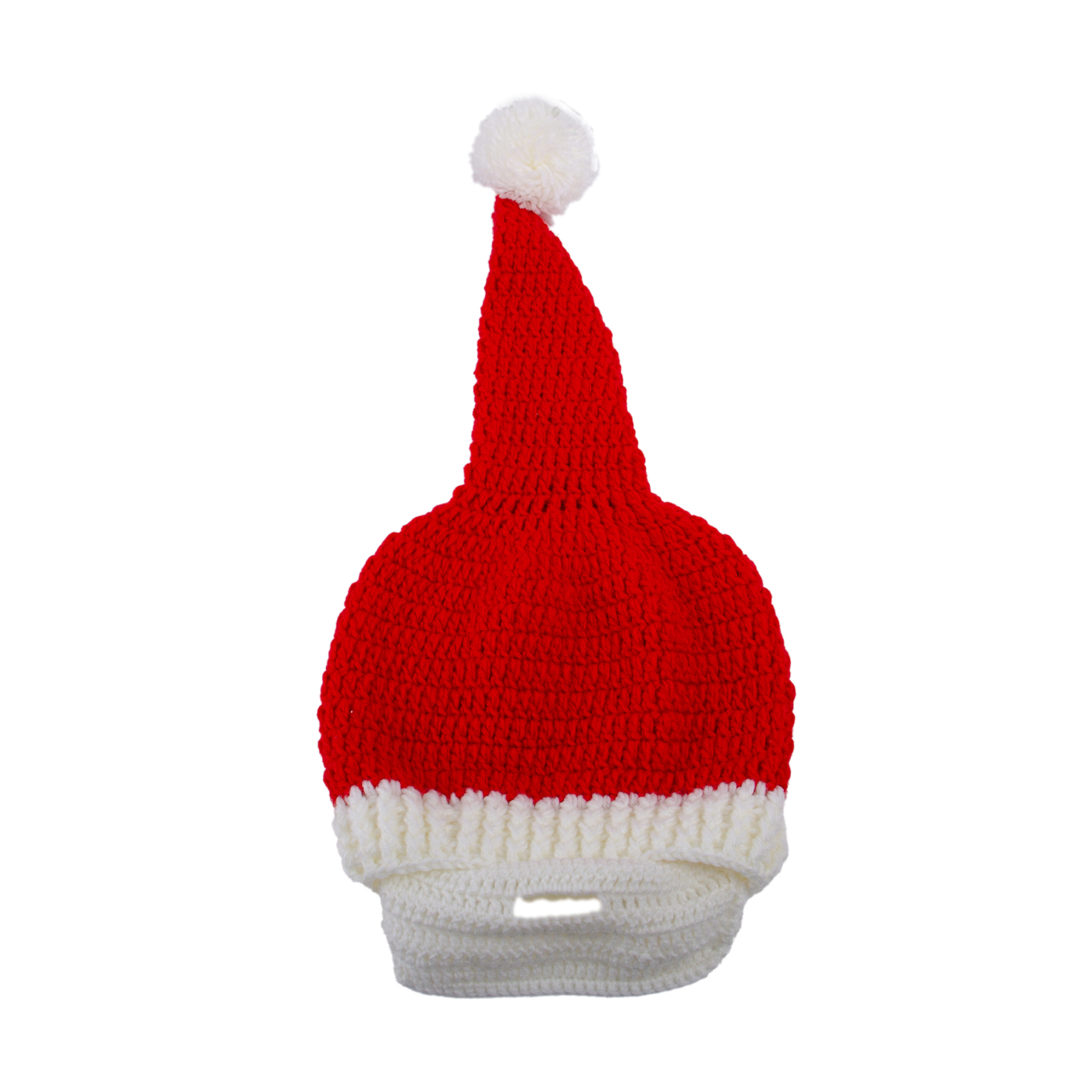 Knitted Santa Hat With Beard Mask