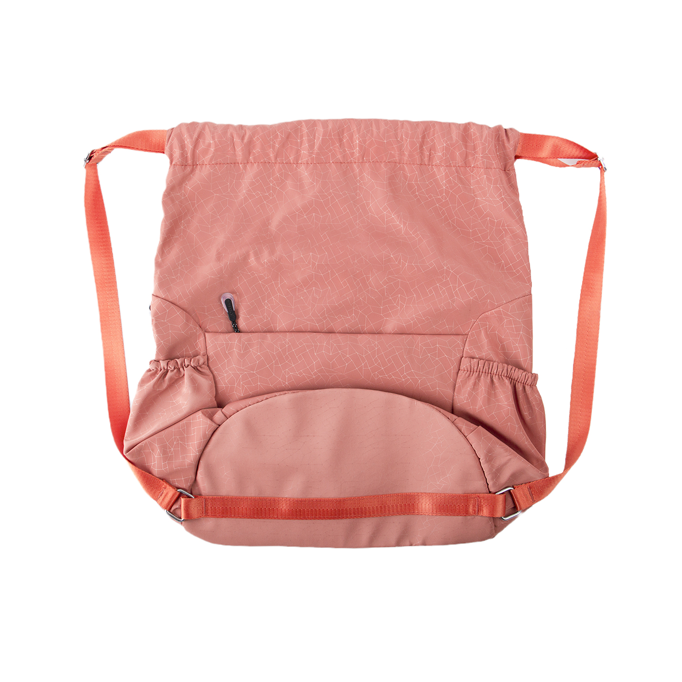 Drawstring Backpack With Front Zipper Pocket3