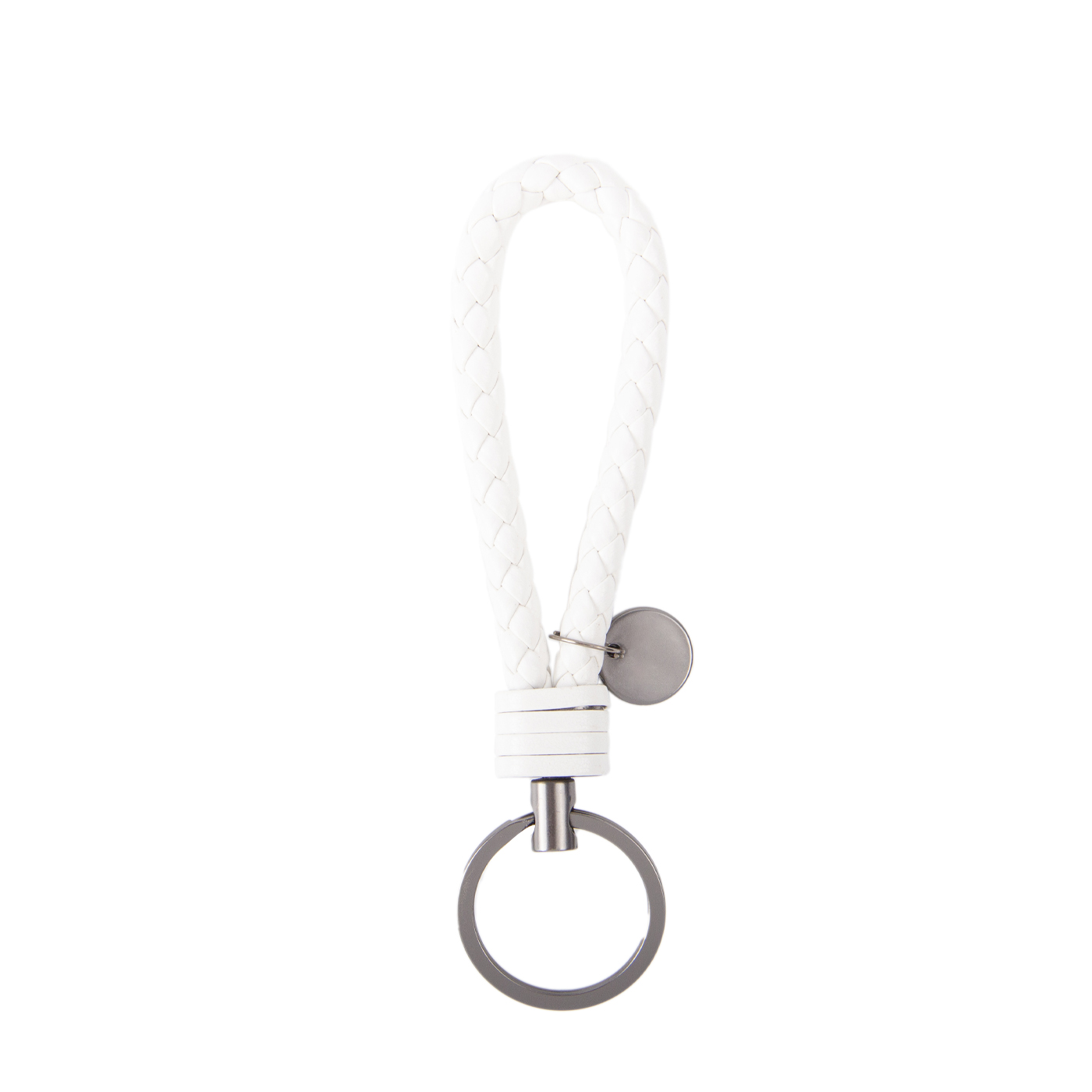 Unisex Braided Leather Rope Keychain