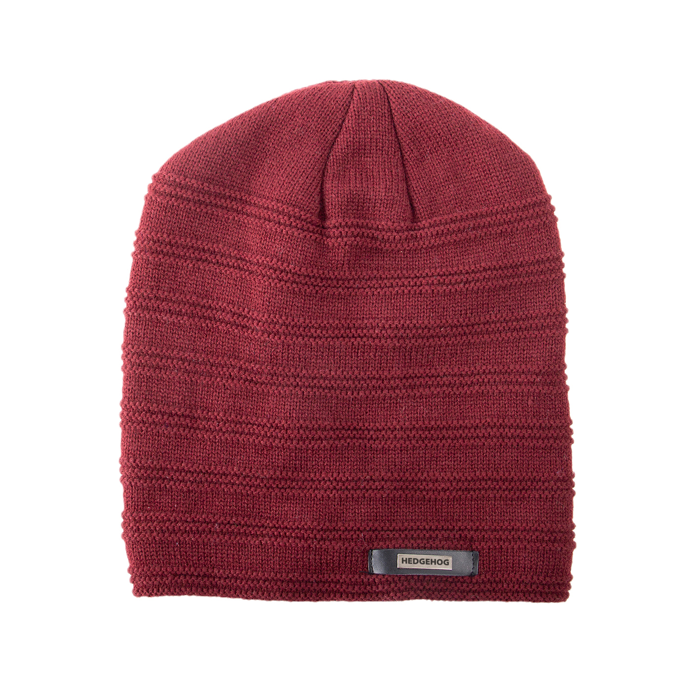 Fuzzy Lined Jacquard Slouchy Beanie