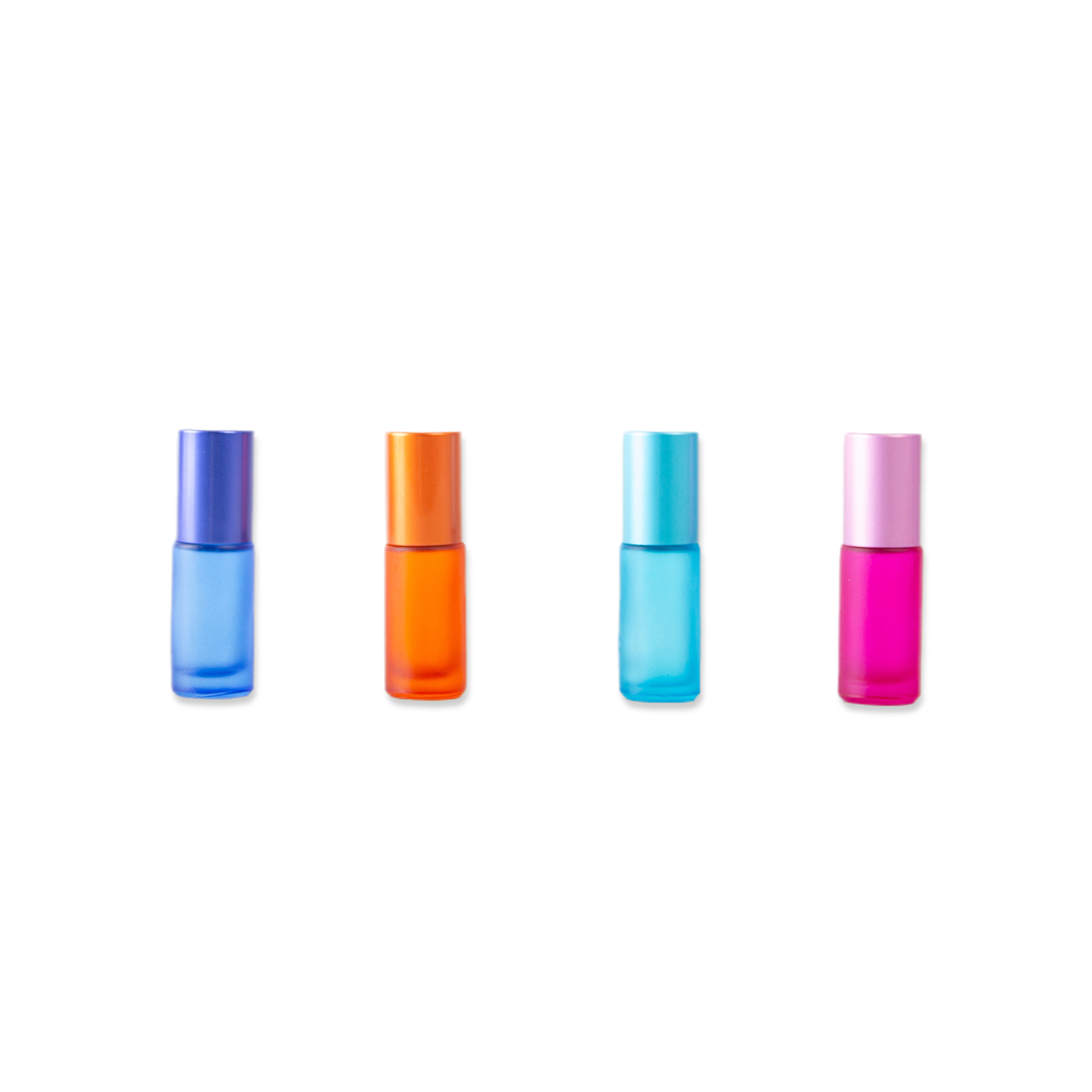 Small Frosted Glass Roll On Bottle