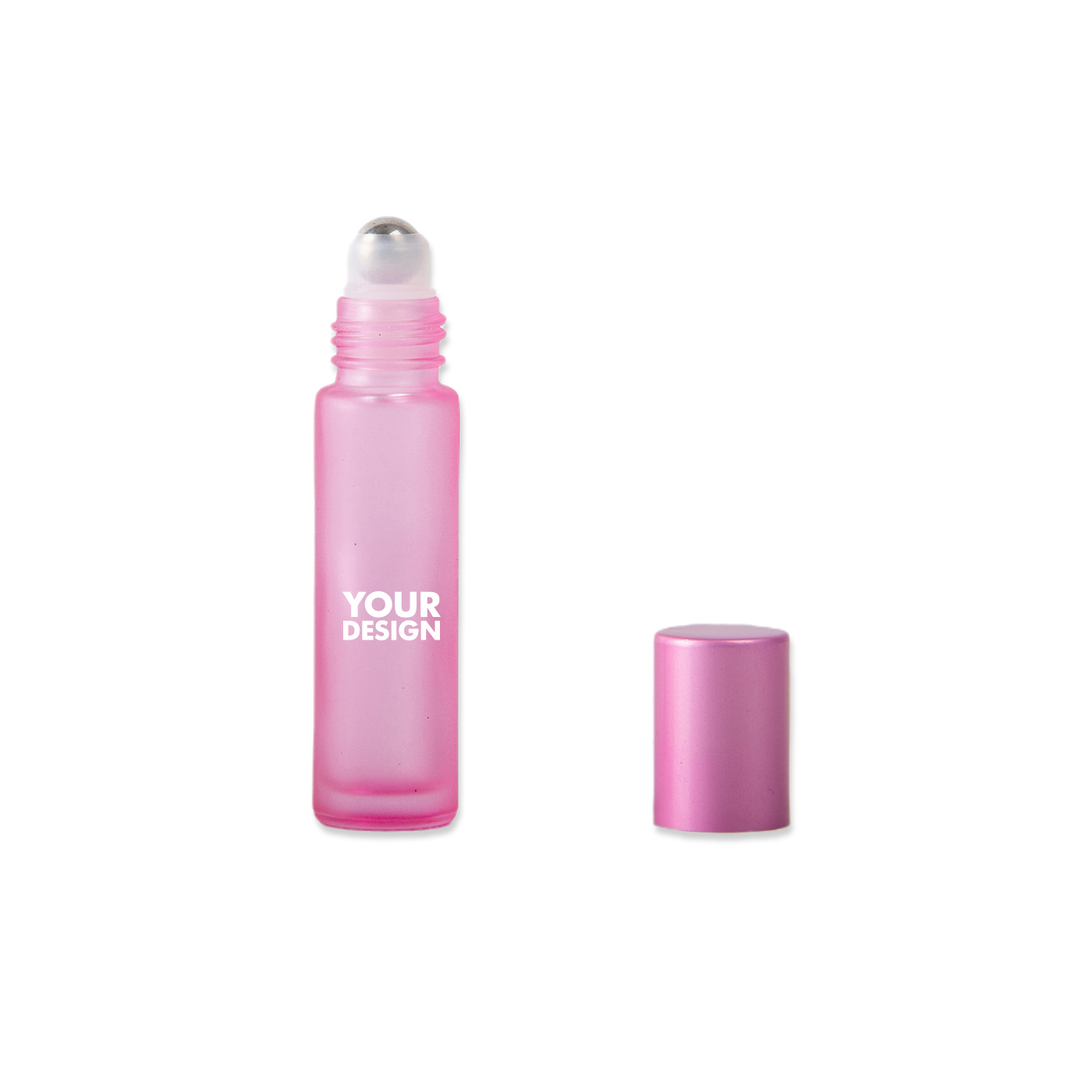 0.3 oz. Frosted Glass Roll On Bottle1