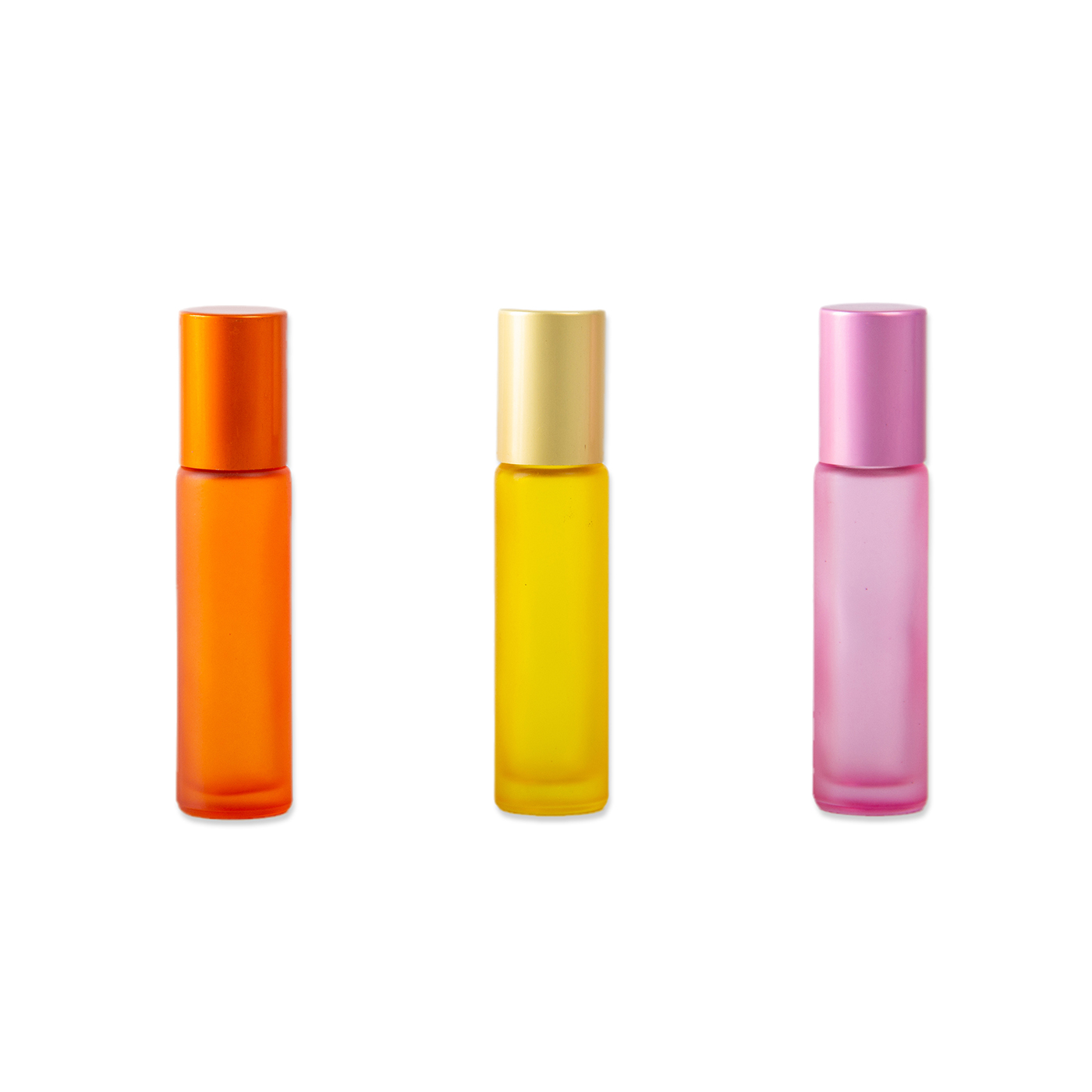 0.3 oz. Frosted Glass Roll On Bottle