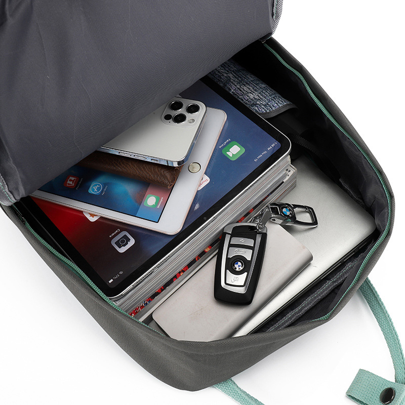 Double Handle Colored Square Backpack4