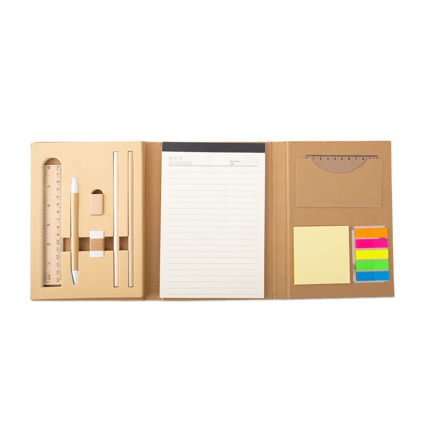 Tri Fold Note Memo Pad With Pen