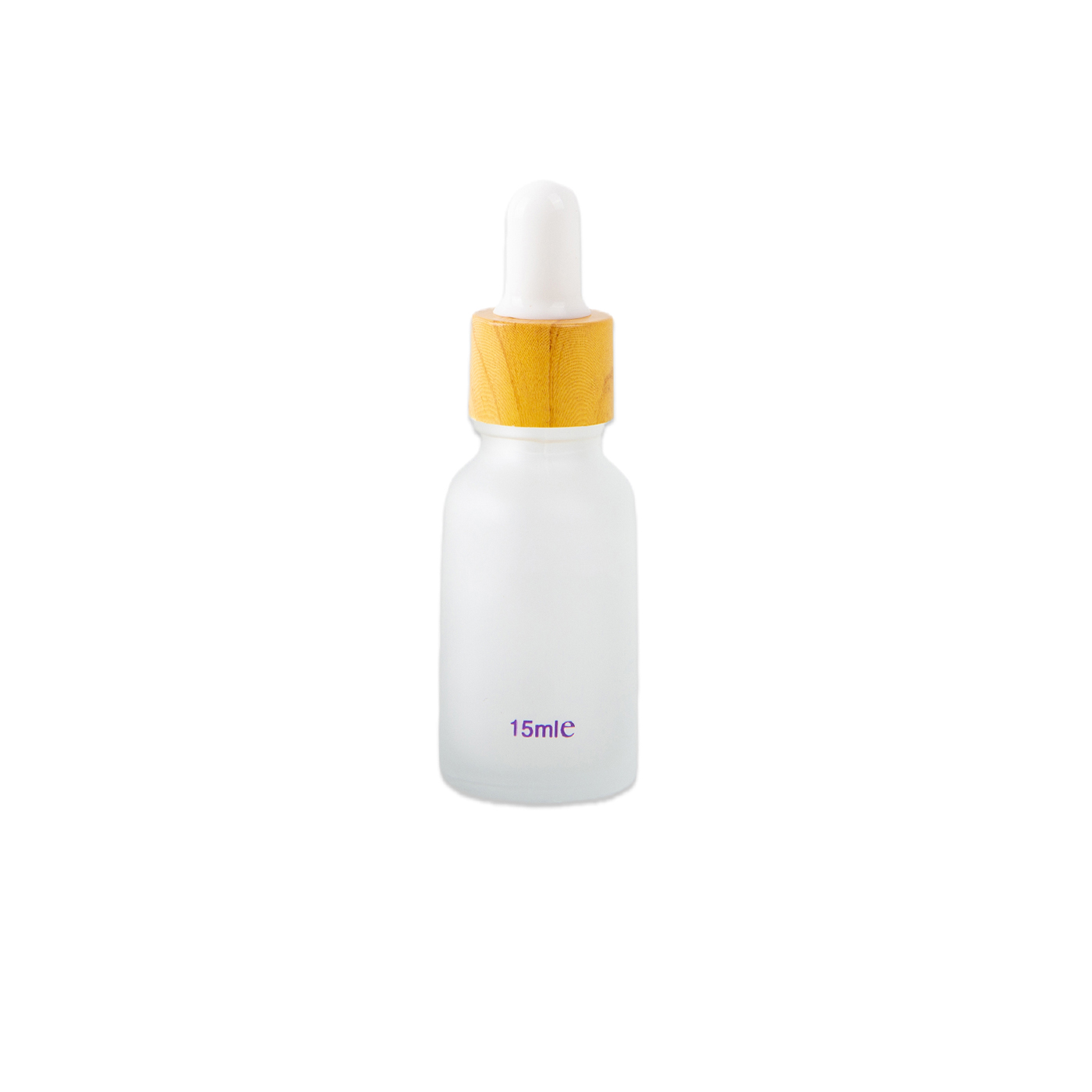 Bamboo Cap Essential Oil Glass Dropper Bottle1