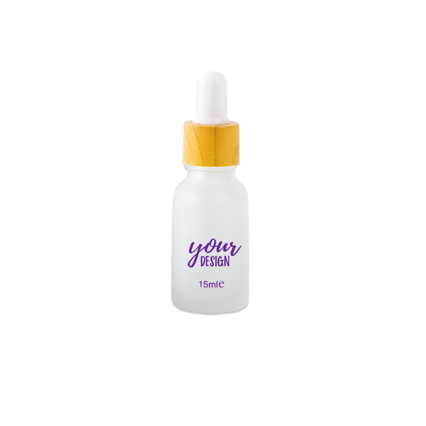 Bamboo Cap Essential Oil Glass Dropper Bottle2
