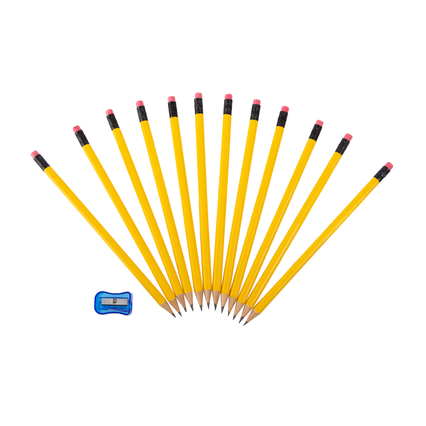 12pcs Custom Wooden Pencil With Sharpener