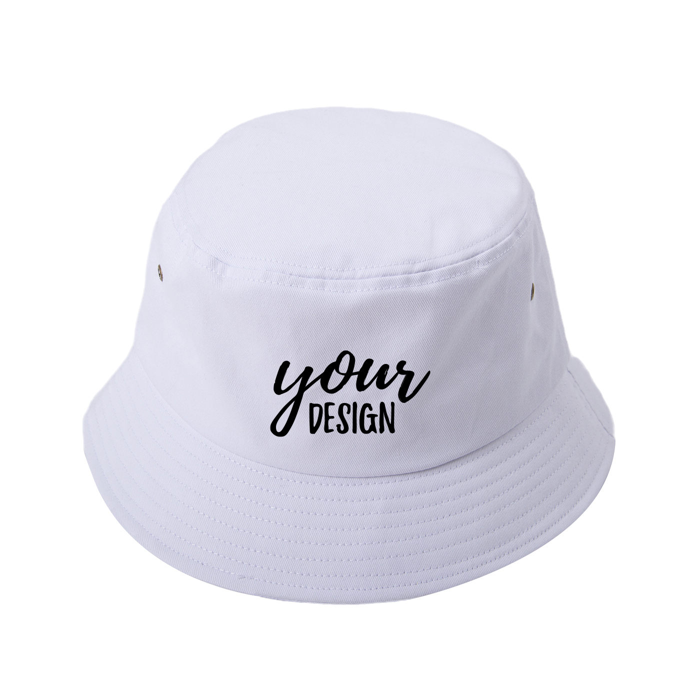 Custom Cotton Metal Eyelet Bucket Hat1