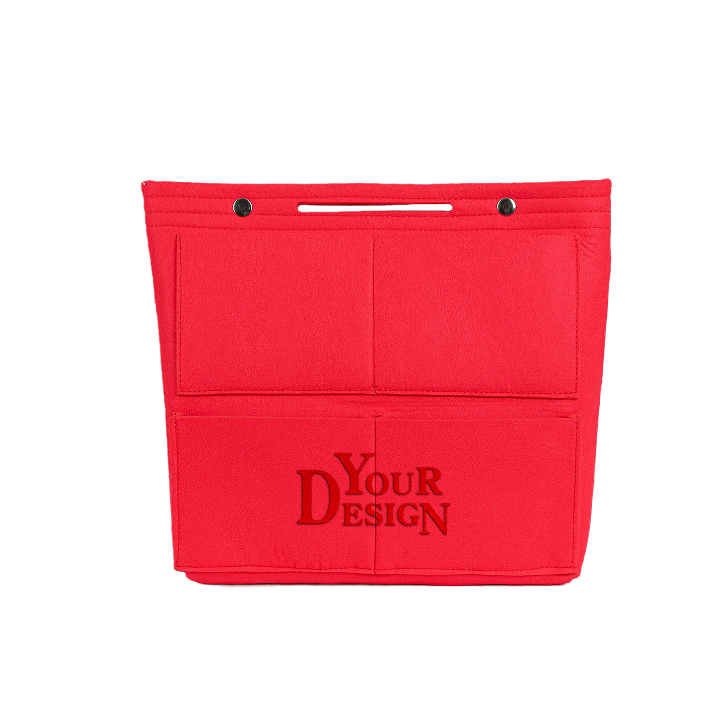 Tall Multi Pockets Felt Tote Bag Organizer1